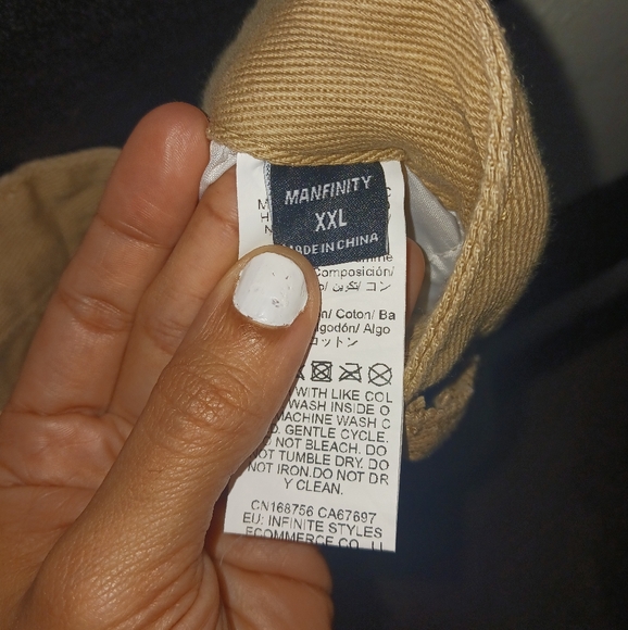 NEW Manfinity Men Khaki Nude Cargo Pants - Picture 11 of 11